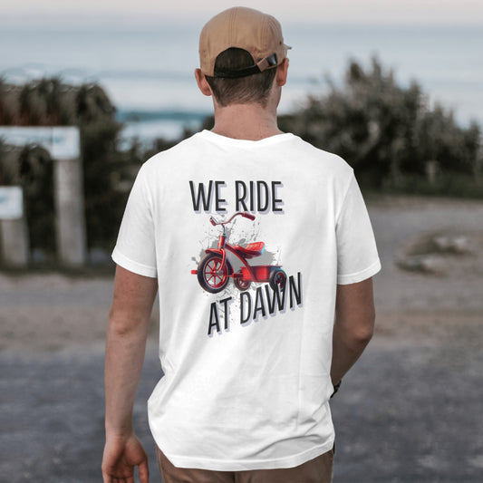 We Ride At Dawn | Tricycle Graphic T-Shirt