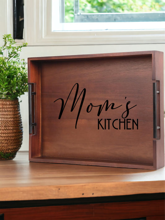 Mom's Kitchen Serving Tray with Handles